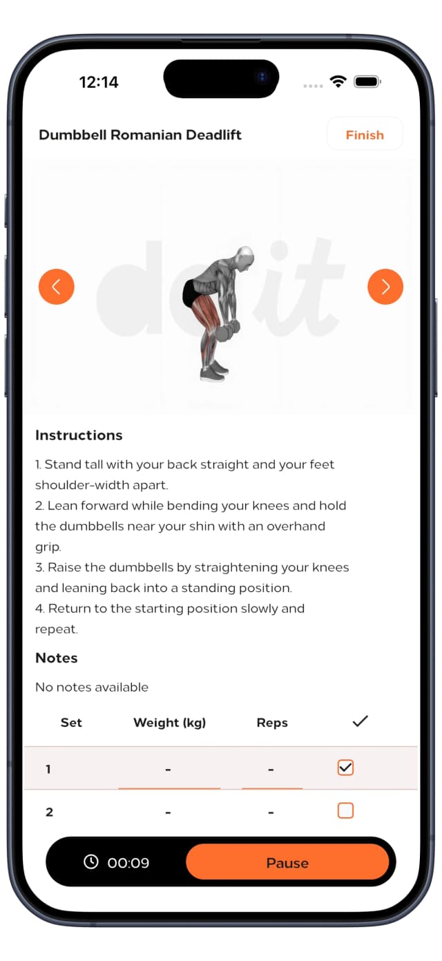 Fitness Challenges Interface